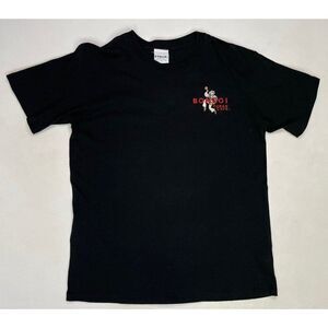 VINTAGE Bongos Cuban Cafe T-shirt Men Large Black 90s Single Stitch